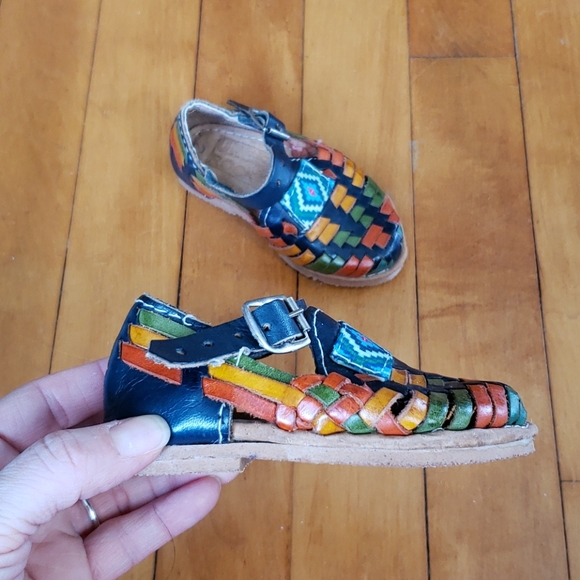 Urge Rock Mexican Toddler Huaraches Buckle Sandals size 2 - Picture 3 of 10